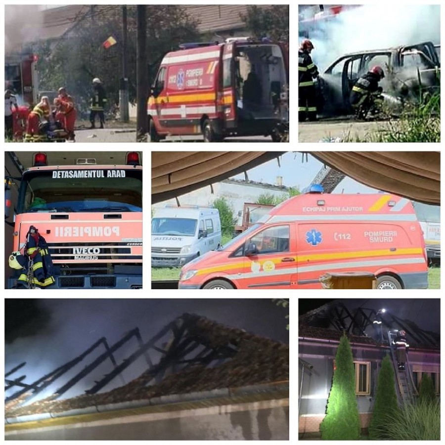101 misiuni pentru subunitățile ISU Arad, în acest sfârșit de săptămână