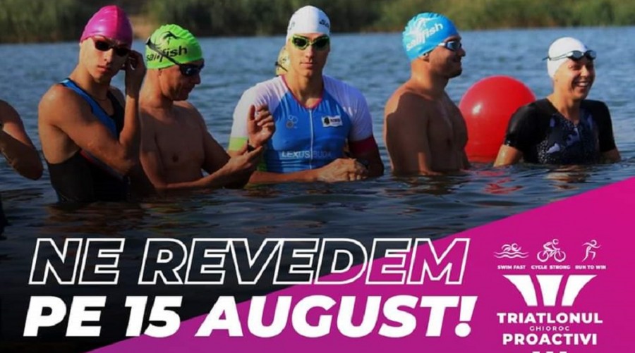 Peste 200  de sportivi din toată țara vor fi prezenți sâmbătă, la Ghioroc, la campionatul național de triatlon
