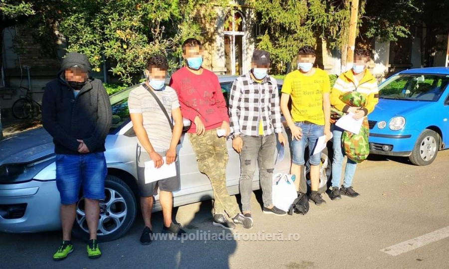 Cinci sirieni, prinși la Curtici în timp ce încercau să treacă ilegal în Ungaria