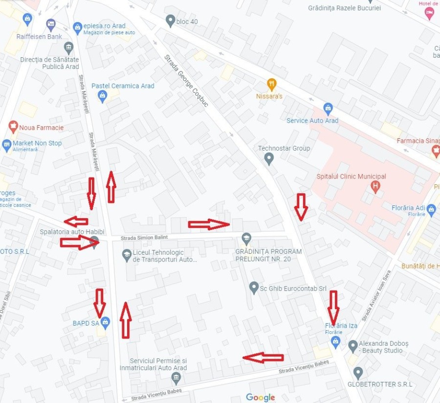 Sens unic pe strada Simion Balint; vezi de când intră în vigoare această măsură