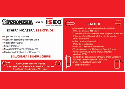 Echipa Feroneria se extinde!