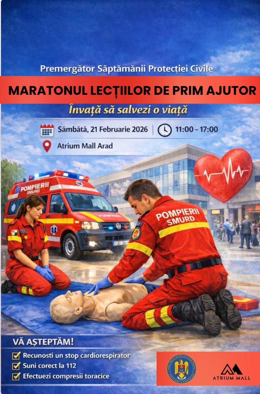 Maratonul lecțiilor de prim ajutor
