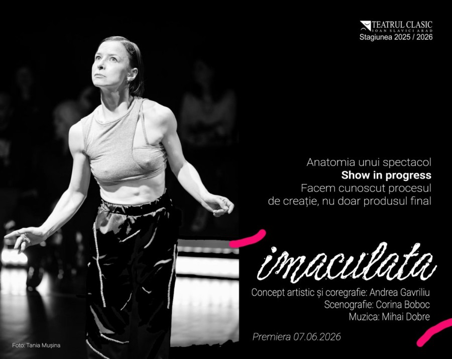 Din culise pe scenă. Teatrul Clasic „Ioan Slavici” Arad lansează proiectul  „Show in Progress/Anatomia unui spectacol”