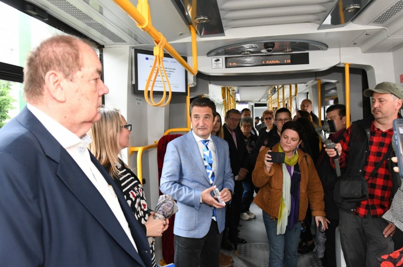 Transport public modern la Arad: proiect european finalizat cu succes (FOTO)