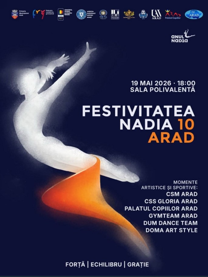 Spectacol aniversar „Anul Nadia” la Sala Polivalentă