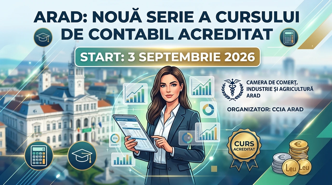 CCIA Arad lansează o nouă serie a cursului de Contabil