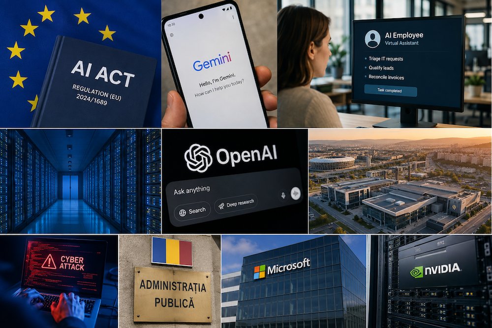 August 2026 în AI: Europa pune reguli în aplicare, România începe adopția instituțională, iar agenții AI trec de la promisiune la realitate