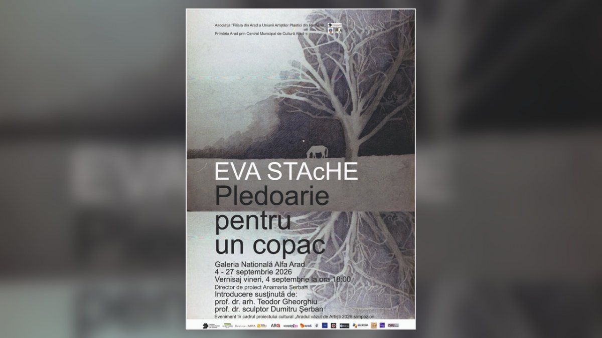 Cu Eva Stache la vernisajul expozitiei ”Pledoarie pentru un copac”